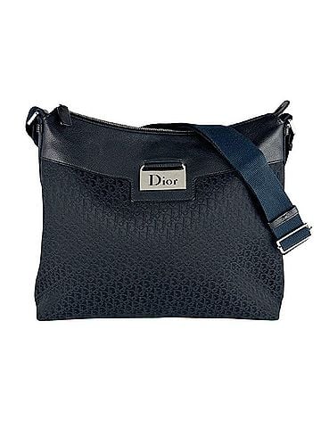 Christian Dior Christian Dior shoulder bag, nylon canvas and leather, black, women's, z10116 (view 1)