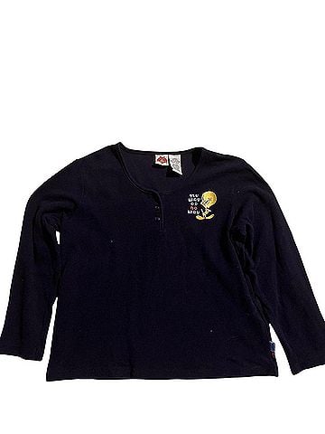 Looney Tunes Long Sleeve Henley (view 1)