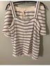 Hatch Stripes White Blue Romper Size L - photo 4