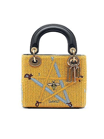 Dior Mini Embroidered Canvas Swords Lady Dior (view 1)