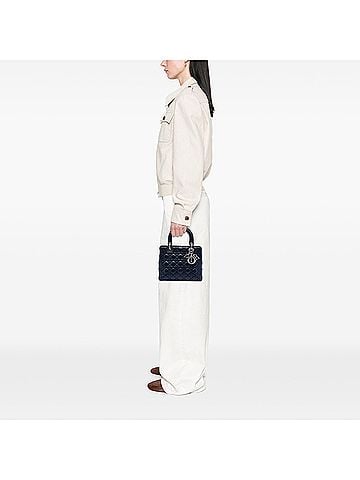 Dior Medium Lambskin Cannage Lady Dior (view 2)
