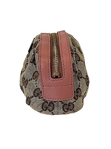 Gucci GUCCI GG Canvas Bamboo Charm Handbag Pouch 246174 Beige Pink Women's (view 2)