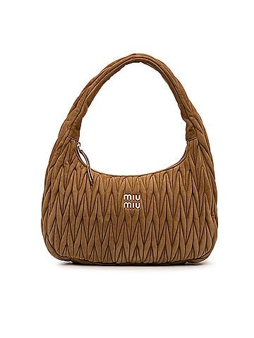 Miu Miu Large Matelasse Suede Wander Bag (view 1)