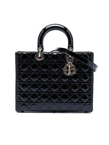 Dior Large Patent Cannage Lady Dior (view 1)