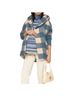 Hatch Checkered-gingham Blue Ivory Coat Size XXS - photo 1