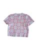 Debut Floral Checkered-gingham Pink White Yellow Pullover Sweater Size M - photo 2