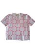 Debut Floral Checkered-gingham Pink White Yellow Pullover Sweater Size M - photo 1