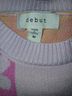 Debut Floral Checkered-gingham Pink White Yellow Pullover Sweater Size M - photo 3