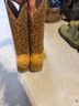 Circle G Leopard Print Brown Multi Color Boots Size 5 1/2 - photo 3