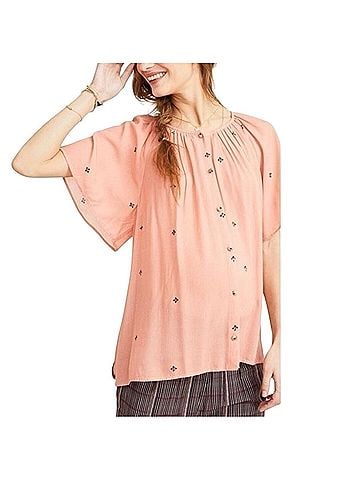 Hatch Short Sleeve Blouse (view 1)