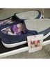 Muk Luks Bow Print Blue Sneakers Size 7 - photo 3