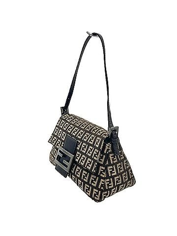 Fendi Fendi Zucchino Mini Mamma Bucket Shoulder Bag, Jacquard Leather, 8BR180 Brown, Women's (view 2)