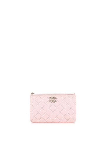 Chanel Crystal Woven CC O Case Pouch Quilted Caviar Small (view 1)