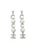 Chanel 100% Other White Chanel earrings One size - photo 1