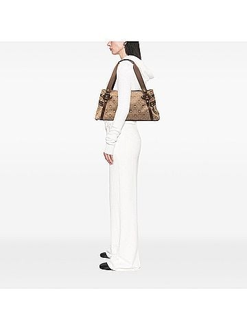 Salvatore Ferragamo Gancini Canvas Shoulder Bag (view 2)