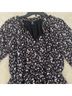 Aqua 100% Polyester Floral Black Pink Casual Dress Size M - photo 4