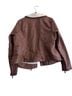 Torrid Brown White Faux Leather Jacket Size M - photo 2