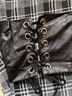 Disturbia Plaid Black White Casual Pants Size 8 - photo 10