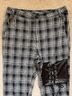 Disturbia Plaid Black White Casual Pants Size 8 - photo 5