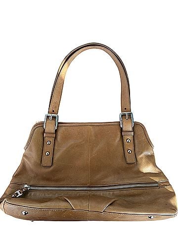 B Makowsky Leather Satchel (view 1)