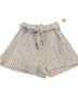Everly Stripes Blue White Shorts Size M - photo 1