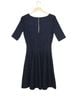 Milly Solid Multi Color Blue Cocktail Dress Size S - photo 2