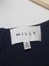 Milly Solid Multi Color Blue Cocktail Dress Size S - photo 3