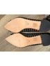 J.Crew 100% Tweed Checkered-gingham Black White Heels Size 10 1/2 - photo 7