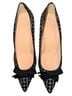 J.Crew 100% Tweed Checkered-gingham Black White Heels Size 10 1/2 - photo 1
