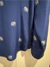 C. Wonder 100% Silk Print Blue Long Sleeve Button-Down Shirt Size L - photo 4