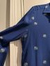 C. Wonder 100% Silk Print Blue Long Sleeve Button-Down Shirt Size L - photo 5