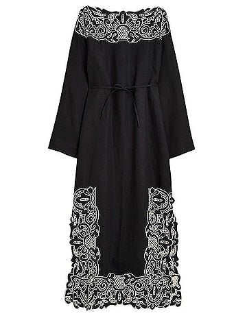 J. Crew x Dauphinette Linen Cutwork Tunic Dress Casual Dress (view 2)
