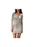 Maje Floral Silver Gold Cocktail Dress Size XS - photo 1