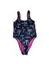 Chubbies Floral Multi Color One Piece Swimsuit Size S - photo 1