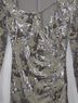 Maje Floral Silver Gold Cocktail Dress Size XS - photo 7