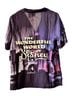 Disney Graphic Black Purple Pink Short Sleeve Button-Down Shirt Size 1X - photo 2