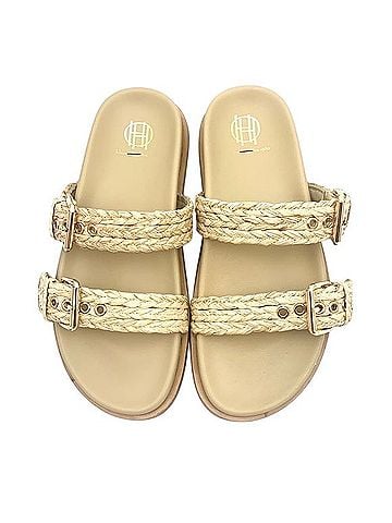 House of Harlow 1960 Braided Raffia Slide Sandals Sandals (view 1)