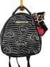 Betsey Johnson Floral Black Multi Color Leather Backpack One size - photo 1