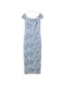 Theia Silver Gray Cocktail Dress Size 8 - photo 1