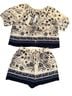 Calypso St. Barth Floral White Blue Skort Size M - photo 1