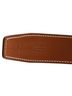 Hermès 100% Leather Orange Lucky H Belt Leather Medium One size - photo 3