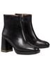 Tory Burch 100% Leather Black Gold Ankle Boots Size 8 1/2 - photo 1