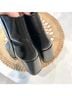 Tory Burch 100% Leather Black Gold Ankle Boots Size 8 1/2 - photo 5