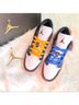 Jordan 100% Leather Checkered-gingham White Orange Sneakers Size 8 - photo 8