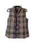 Talbots Plaid Red Blue Vest Size M - photo 1