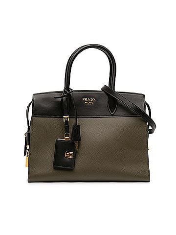 Prada Saffiano And City Calf Esplanade Satchel (view 1)