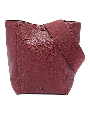 Céline Small Leather Seau Sangle Bucket Bag (view 1)