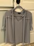 Pleione Gray Blouse Size M - photo 5