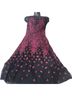 BCBGMAXAZRIA 100% Polyester Floral Black Pink Cocktail Dress Size 4 - photo 1
