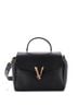 Versace 100% Leather Black Virtus Convertible Top Handle Bag Leather Medium One size - photo 1